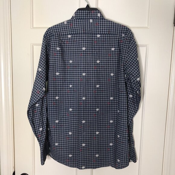 Cremieux Classics Men's Long Sleeve Shirt Slim Fit Size Medium 100% Cotton NWT - Picture 2 of 11